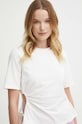 Sisley t-shirt beżowy 3X23L105M