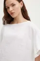 білий Льняна блузка Sisley