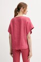 Одежда Льняная блузка Sisley 5BMLLQ06R розовый