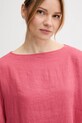 Sisley bluză din in roz 5BMLLQ06R