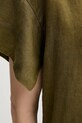 Lanena bluza Sisley 5BMLLQ06R zelena