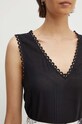 Топ Sisley 5VURLH012 чорний