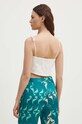 Одежда Хлопковый топ Sisley 5WDVLH014 бежевый
