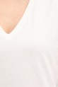 Βαμβακερό τοπ Sisley 3I1XLH00S λευκό