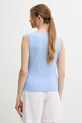 Îmbrăcăminte Sisley top din bumbac 3I1XLH00S albastru