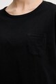 Bombažna kratka majica Sisley 3I1XL1058 črna