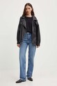 Sisley tricou din bumbac 3I1XL1058 negru SS25
