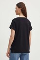 Îmbrăcăminte Sisley tricou din bumbac 3I1XL1058 negru