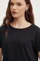 czarny Sisley t-shirt bawełniany