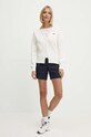 Sisley t-shirt bawełniany 3096L400N beżowy SS24
