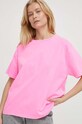 American Vintage tricou din bumbac roz FIZ02AE24
