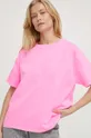 ροζ Βαμβακερό μπλουζάκι American Vintage