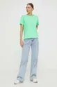 Βαμβακερό μπλουζάκι American Vintage T-SHIRT MC COL ROND πράσινο