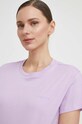 Patrizia Pepe t-shirt bawełniany fioletowy 2M4373.J111