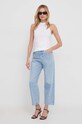 Хлопковый топ Calvin Klein K20K206891 белый SS24