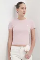 roza Kratka majica Abercrombie & Fitch