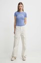 Abercrombie & Fitch t-shirt KI157.4021.221 niebieski SS24