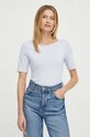 Βαμβακερό μπλουζάκι Marc O'Polo 403218351003 μπλε SS24