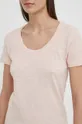 różowy Marc O'Polo t-shirt bawełniany Damski