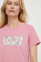 Βαμβακερό μπλουζάκι Levi's βαμβάκι ροζ 17369.2522