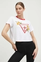 fehér Guess t-shirt ZOEY