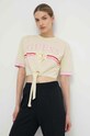 Хлопковая футболка Guess жёлтый V4GI00.I3Z14
