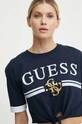 Guess t-shirt bawełniany MYLAH V4GI00.I3Z14 granatowy SS24