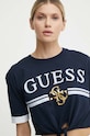 Guess t-shirt bawełniany MYLAH V4GI00.I3Z14 granatowy SS24