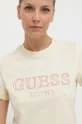 beżowy Guess t-shirt bawełniany NYRA