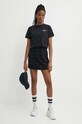 Guess t-shirt bawełniany SKYLAR V4GI08.JA914 czarny SS24