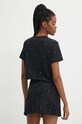 Odzież Guess t-shirt bawełniany SKYLAR V4GI08.JA914 czarny