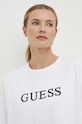 Guess t-shirt bawełniany ATHENA biały V4GI12.KC641