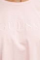 Βαμβακερό μπλουζάκι Guess ATHENA V4GI12.KC641 ροζ