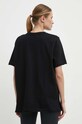 Odzież Guess t-shirt bawełniany ATHENA V4GI12.KC641 czarny