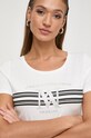 Morgan t-shirt DONNA beżowy DONNA.OFF.WHITE/NOIR