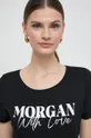 μαύρο Μπλουζάκι Morgan