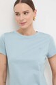 Marella tricou din bumbac albastru 2413971015200