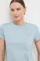 niebieski Marella t-shirt bawełniany