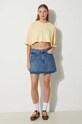 adidas Originals tricou din bumbac IR6000 galben SS24