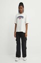 Βαμβακερό μπλουζάκι adidas Originals IU2491 μπεζ SS24