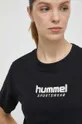 nero Hummel t-shirt in cotone
