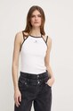 Miss Sixty top SJ3620 KNITTED CAMISOLE biały 6L2SJ3620000