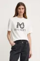 biały Miss Sixty t-shirt z domieszką jedwabiu SJ3520 S/S T-SHIRT