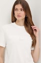 Miss Sixty t-shirt z domieszką jedwabiu SJ3710 S/S T-SHIRT biały 6L1SJ3710000