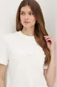 biały Miss Sixty t-shirt z domieszką jedwabiu SJ3710 S/S T-SHIRT