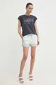 Βαμβακερό μπλουζάκι Miss Sixty x Keith Haring γκρί