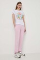 Бавовняна футболка PLEIN SPORT PADC.WTK3201.SJY001N барвистий SS24