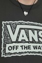 Vans tricou din bumbac VN000GFMBLK1 negru