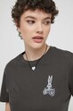 Vans tricou din bumbac VN000GFPBLK1 gri