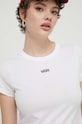 Vans tricou din bumbac alb VN000JDQWHT1